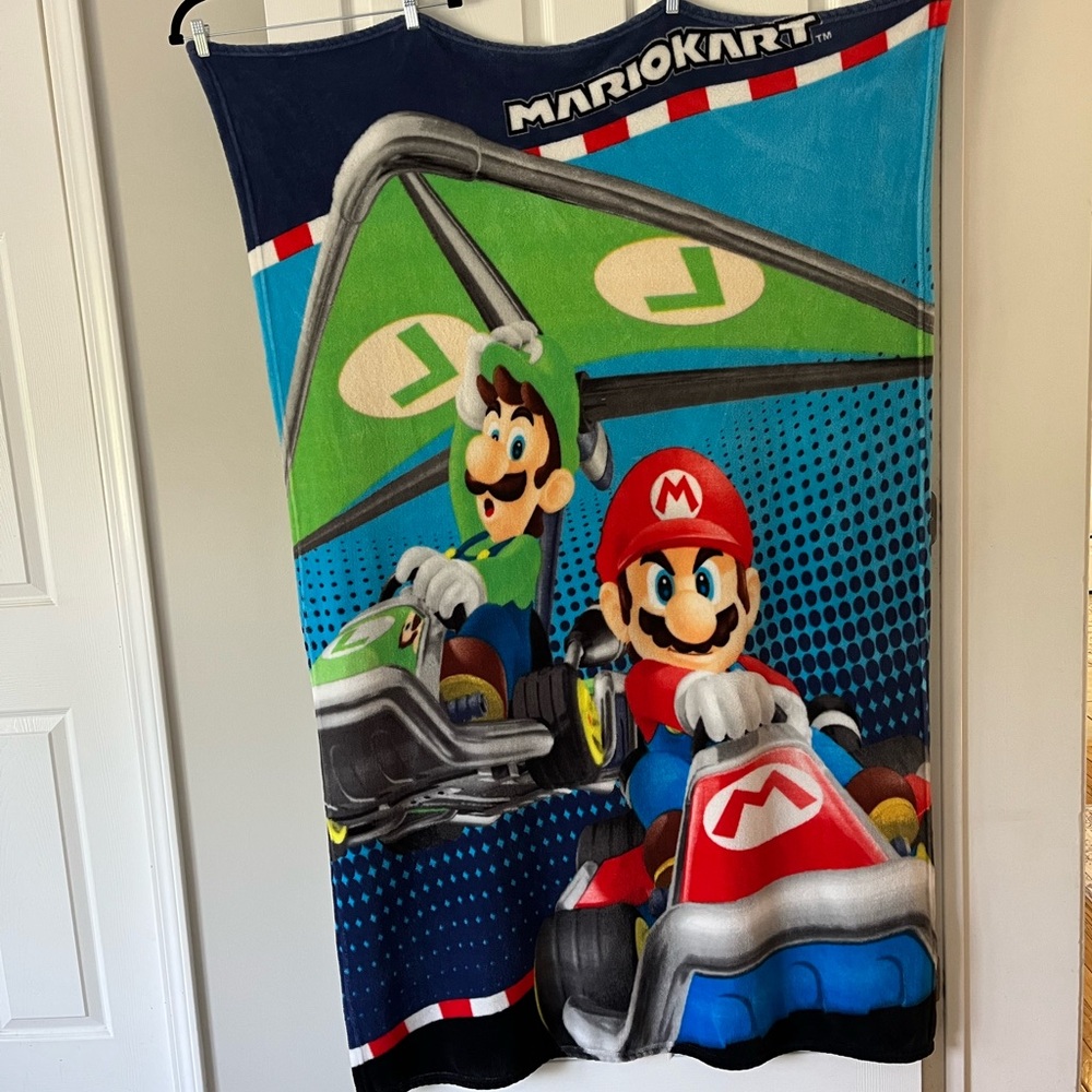 Super soft Mario Kart Fleece Blanket
